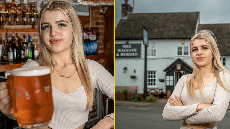 Teen believed to be Britain’s youngest landlady is only just old enough to legally drink at pub Teen believed to be Britain’s youngest landlady is only just old enough to legally drink at pub