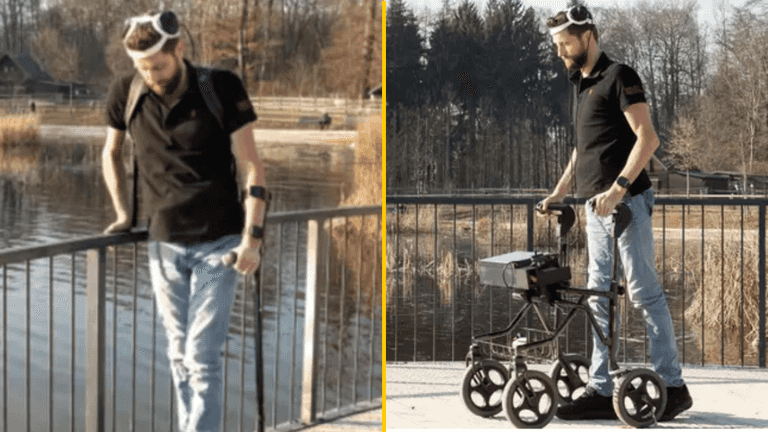 Paralysed man able to walk again in massive scientific breakthrough Paralysed man able to walk again in massive scientific breakthrough