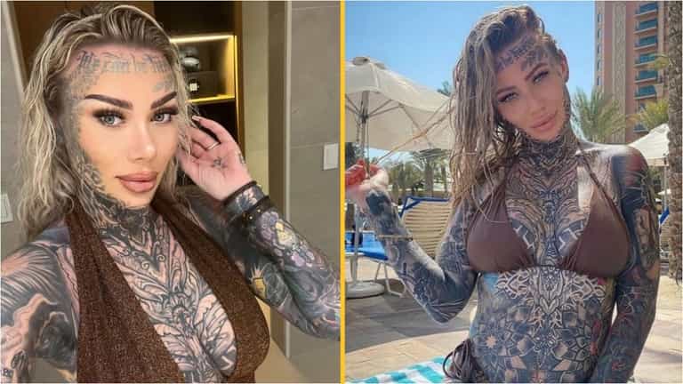 Britain’s most tattooed woman gets turned away from bars and ‘mistaken for a gang member’ Britain’s most tattooed woman gets turned away from bars and ‘mistaken for a gang member’
