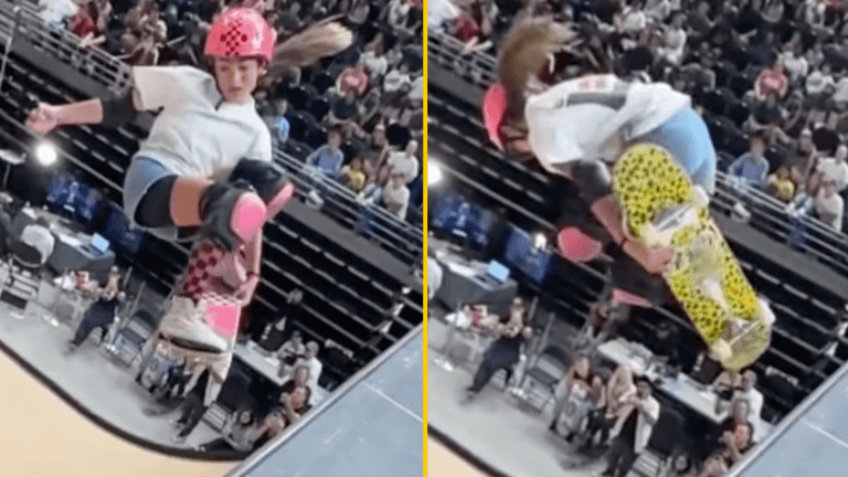 13-year-old skateboarder becomes first woman in history to land 720 13-year-old skateboarder becomes first woman in history to land 720