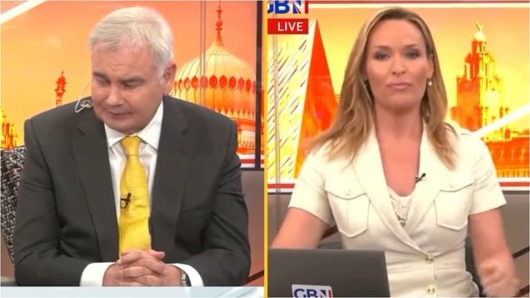 Eamonn Holmes asks ‘how the f**k’ he’s going to get home live on GB News Eamonn Holmes asks ‘how the f**k’ he’s going to get home live on GB News