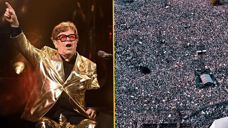 Viewers stunned by ‘biggest ever’ Glastonbury crowd for Elton John’s final UK performance Viewers stunned by ‘biggest ever’ Glastonbury crowd for Elton John’s final UK performance