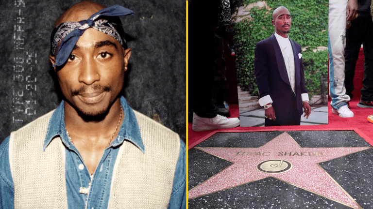 Tupac finally gets Hollywood Walk of Fame star as his sister fights back tears Tupac finally gets Hollywood Walk of Fame star as his sister fights back tears
