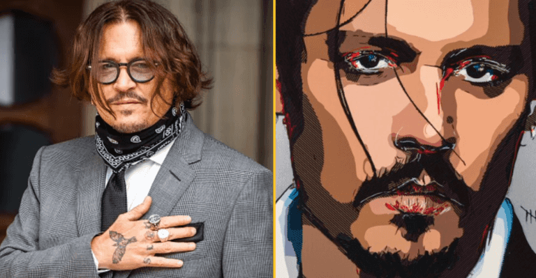 Johnny Depp unveils self portrait he painted during Amber Heard battle Johnny Depp unveils self portrait he painted during Amber Heard battle