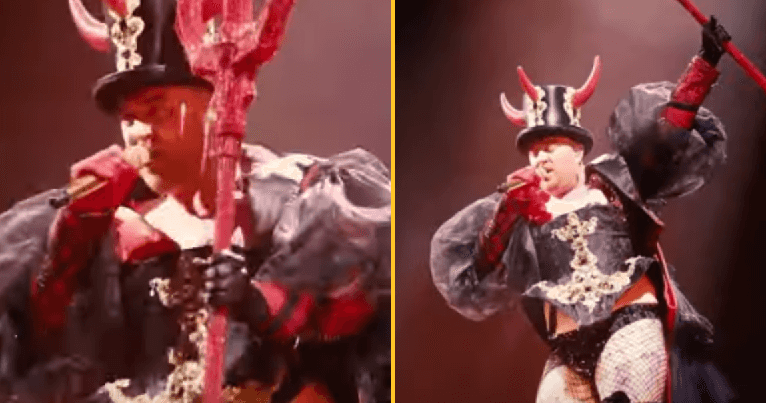 Sam Smith wears thong and devil outfit as they kick off Gloria tour Sam Smith wears thong and devil outfit as they kick off Gloria tour
