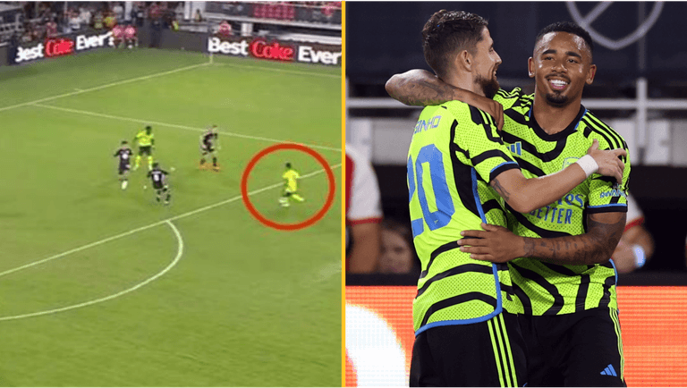 Gabriel Jesus scores outrageous goal in Arsenal’s record-breaking win vs MLS All Stars Gabriel Jesus scores outrageous goal in Arsenal’s record-breaking win vs MLS All Stars