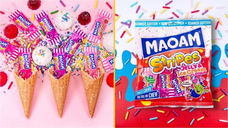 MAOAM’s new limited-edition Jelly & Ice Cream Stripes burst into stores MAOAM’s new limited-edition Jelly & Ice Cream Stripes burst into stores