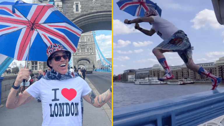 Jackass star Steve-O detained by police after jumping off Tower Bridge Jackass star Steve-O detained by police after jumping off Tower Bridge