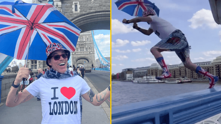 Jackass star Steve-O detained by police after jumping off Tower Bridge Jackass star Steve-O detained by police after jumping off Tower Bridge