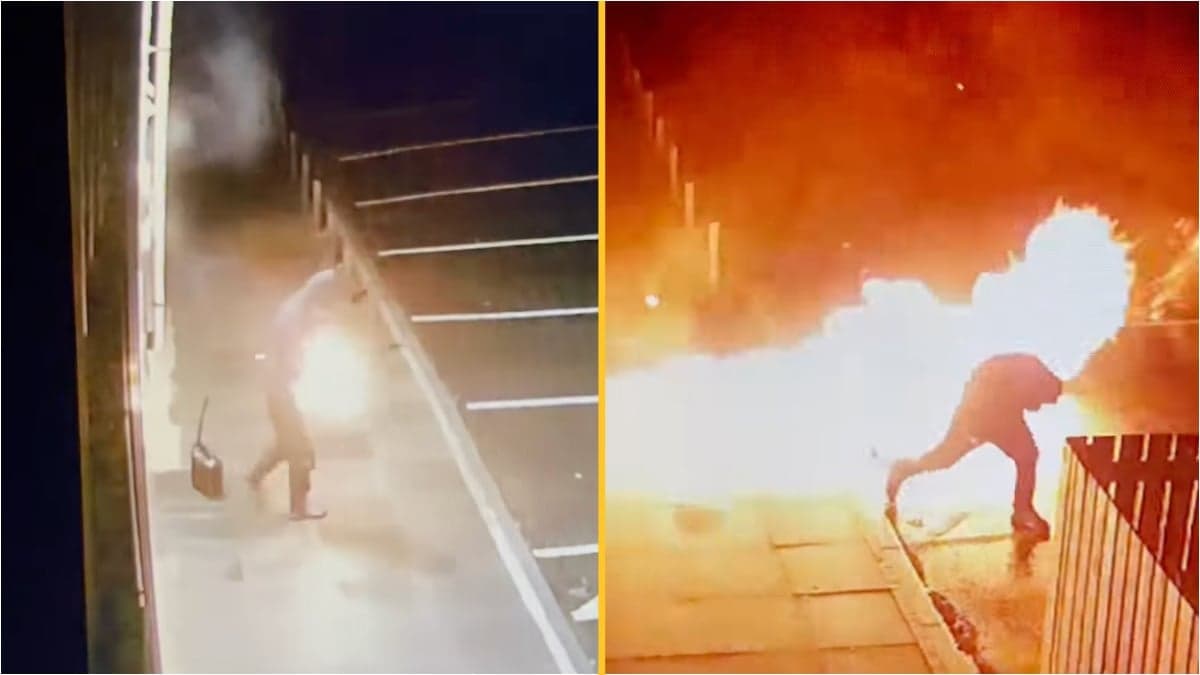 Yob tries to burn down soft play centre – accidentally sets himself on fire