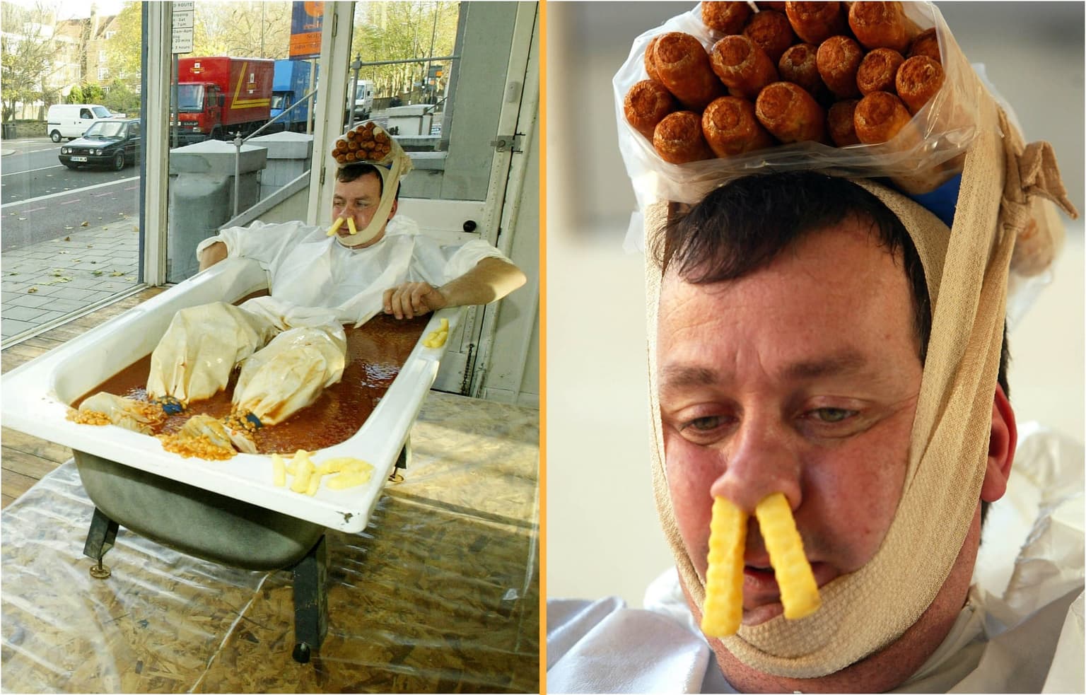 The sacrifice this man made for the full English breakfast should never be forgotten