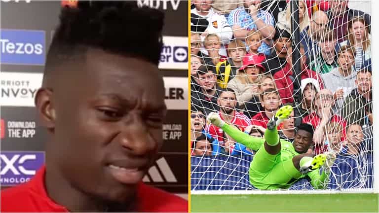 Andre Onana takes full responsibility after conceding from halfway line on Old Trafford debut Andre Onana takes full responsibility after conceding from halfway line on Old Trafford debut