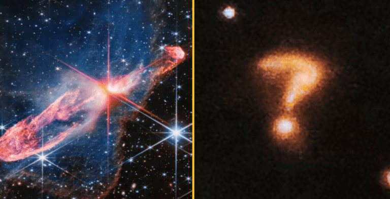 James Webb Telescope captures bizarre galaxy that looks like a question mark James Webb Telescope captures bizarre galaxy that looks like a question mark