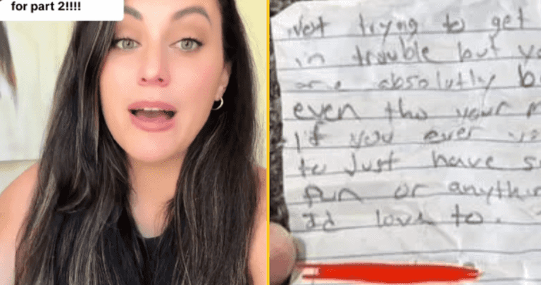 Woman disgusted after being given terrifying note by ‘creepy’ electrician Woman disgusted after being given terrifying note by ‘creepy’ electrician