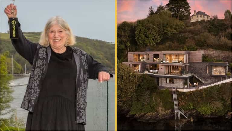 Widowed grandma is selling £4.5 million mansion she won for £25 Widowed grandma is selling £4.5 million mansion she won for £25