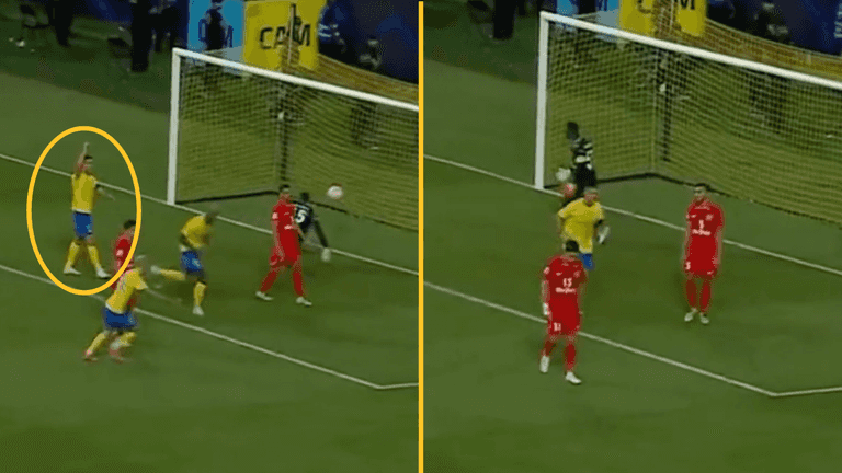 Fans think Cristiano Ronaldo tried to claim teammates’ goal was offside Fans think Cristiano Ronaldo tried to claim teammates’ goal was offside