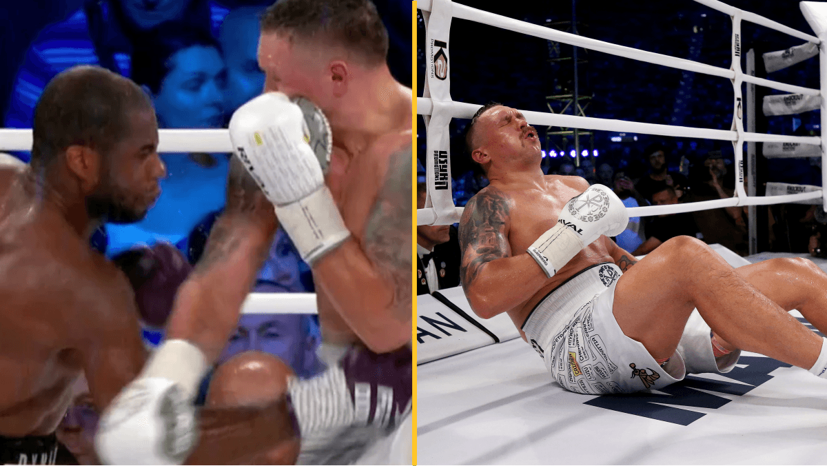 TNT pundits lose their mind over Daniel Dubois’ ‘low blow’ against Oleksandr Usyk