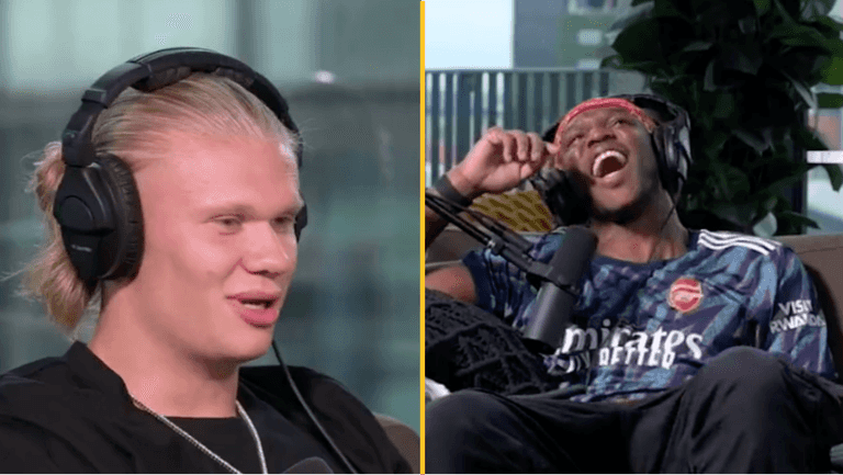 Erling Haaland tells KSI he used to watch his videos as a kid Erling Haaland tells KSI he used to watch his videos as a kid