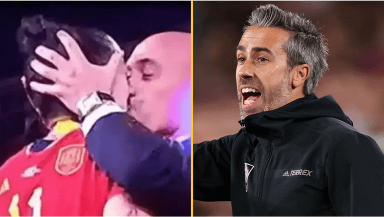 Spain head coach criticises ‘inappropriate’ Luis Rubiales kiss Spain head coach criticises ‘inappropriate’ Luis Rubiales kiss