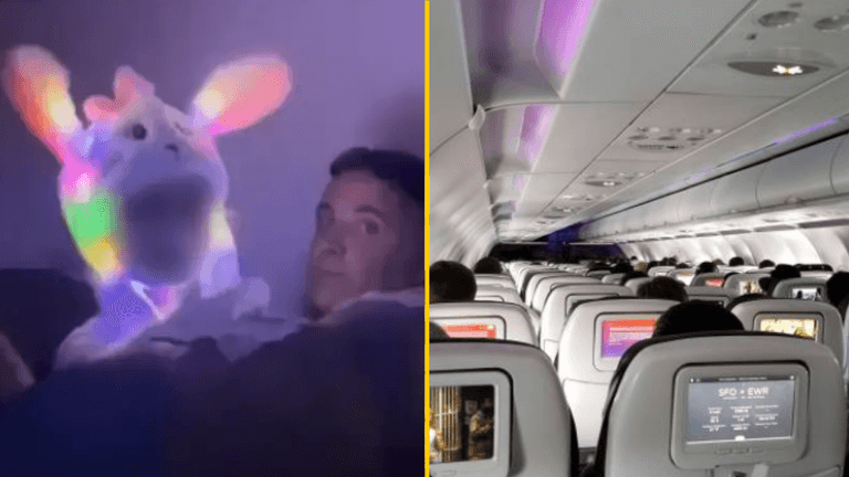 People call for ‘no-kids flights’ after child keeps plane awake with glow-in-the-dark costume People call for ‘no-kids flights’ after child keeps plane awake with glow-in-the-dark costume