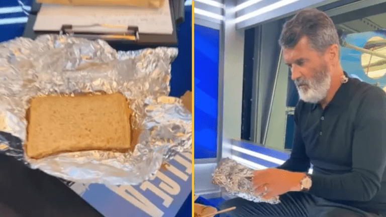 Micah Richards takes the mick out of Roy Keane for bringing packed lunch to studio Micah Richards takes the mick out of Roy Keane for bringing packed lunch to studio
