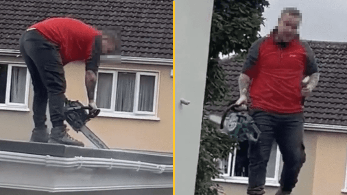 Furious builder gets revenge with chainsaw after not being paid for work