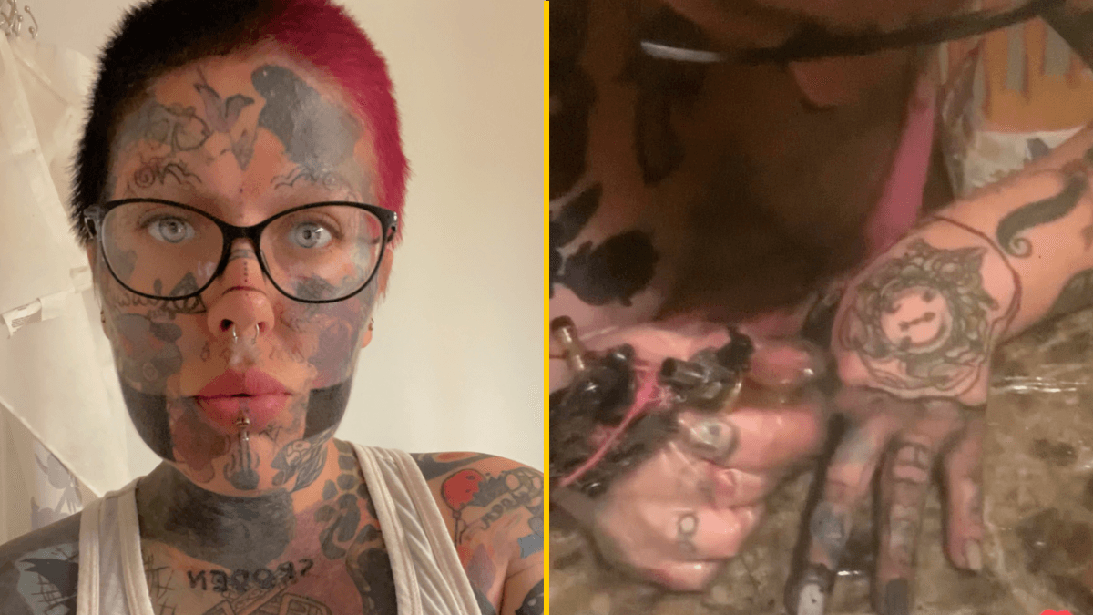 ‘I’m 90% covered in tattoos – but I saved $96,000 by inking most of them on myself’
