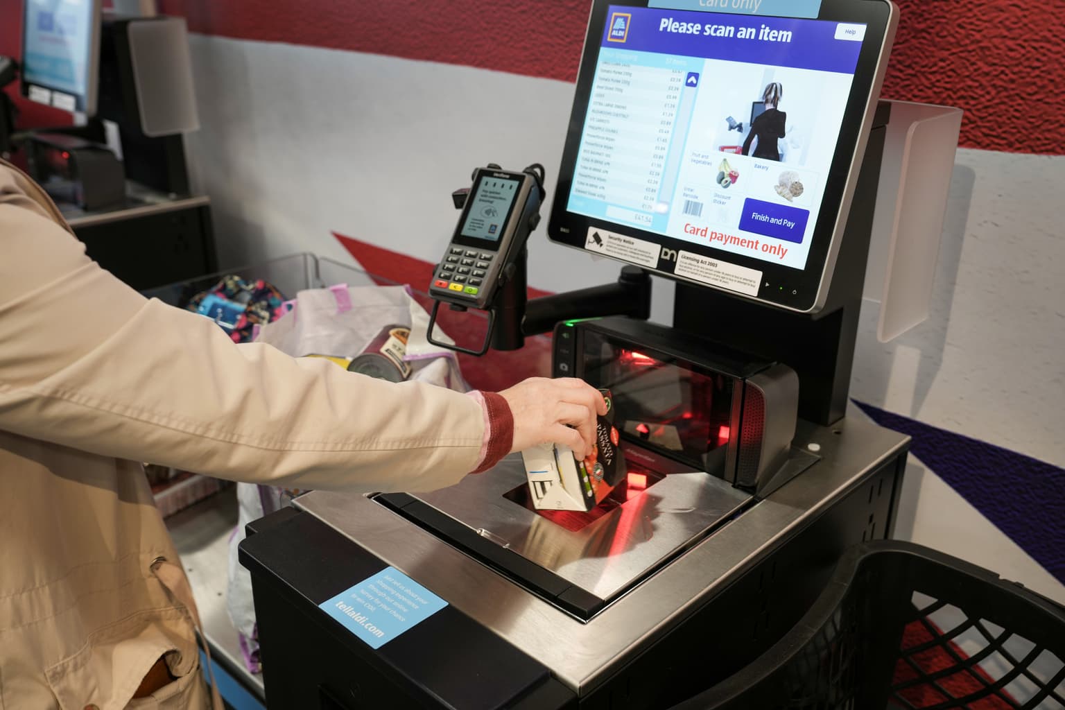 Shopper furious after self-checkout machine asks for 20 per cent tip