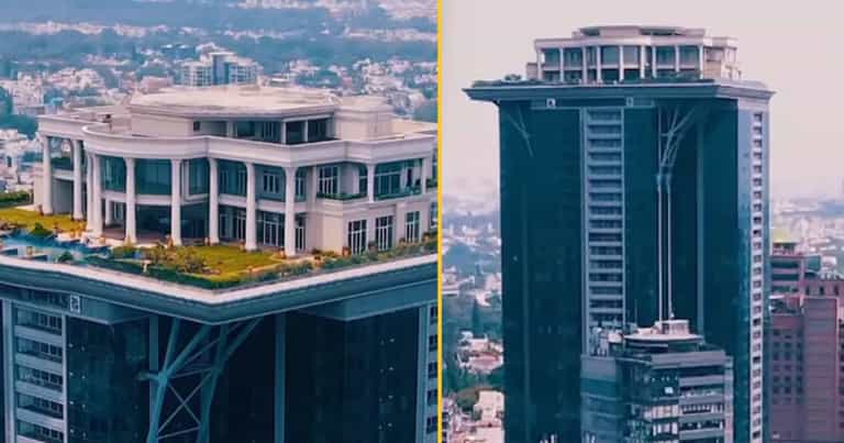 Owner of controversial £16 million sky mansion built on top of 400ft skyscraper might never live there Owner of controversial £16 million sky mansion built on top of 400ft skyscraper might never live there