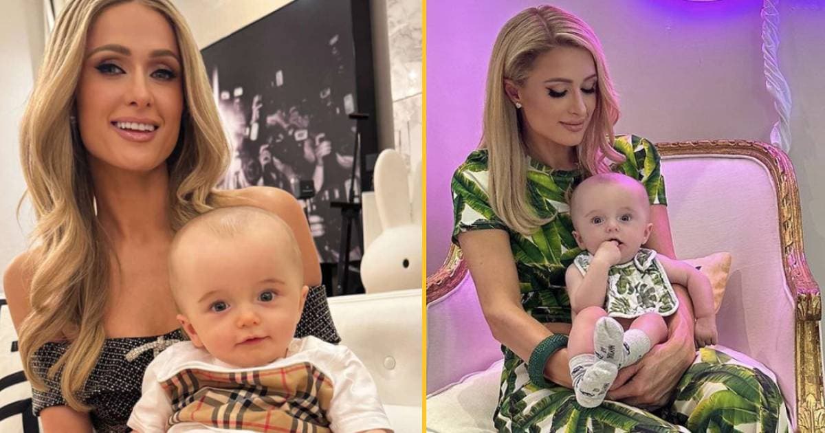 Paris Hilton stands up for baby son again after trolls continue mocking size of his head