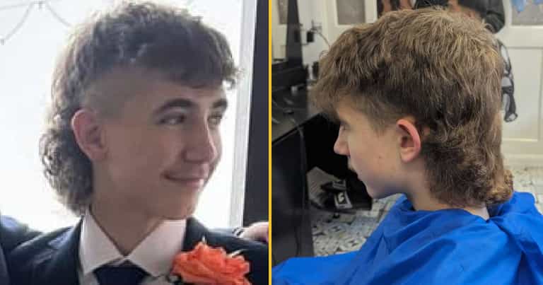 Schoolboy put in isolation after teachers found his mullet hairstyle ‘too extreme’ Schoolboy put in isolation after teachers found his mullet hairstyle ‘too extreme’