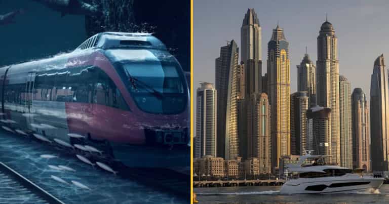 Dubai is working on building a 1,200 mile underwater train to India Dubai is working on building a 1,200 mile underwater train to India