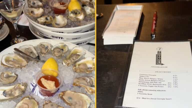 Woman left to pay bill after date ditches her for eating 48 oysters Woman left to pay bill after date ditches her for eating 48 oysters