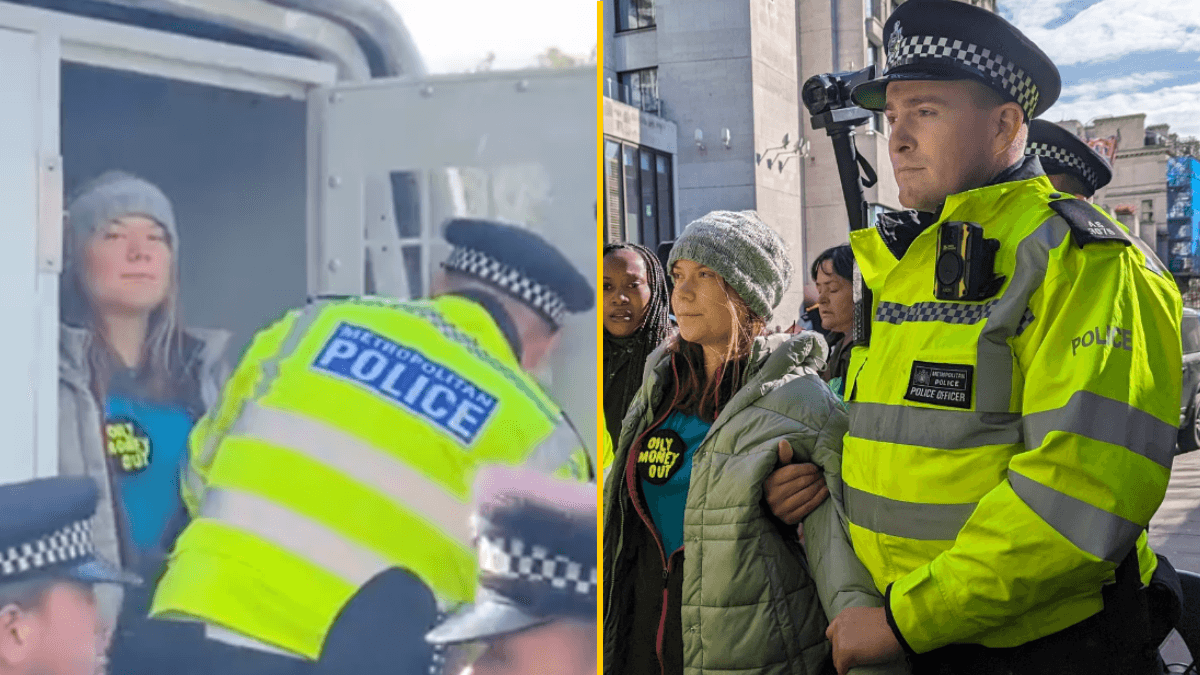 Greta Thunberg arrested at protest in London