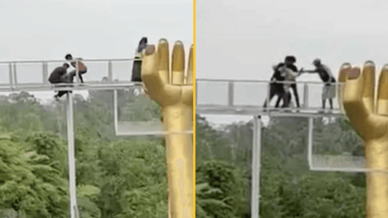 Tourist dies after 30ft-high glass bridge shatters at Indonesian beauty spot Tourist dies after 30ft-high glass bridge shatters at Indonesian beauty spot