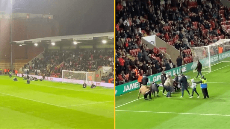 Leyton Orient supporter dies despite fans rushing on pitch to stop game Leyton Orient supporter dies despite fans rushing on pitch to stop game