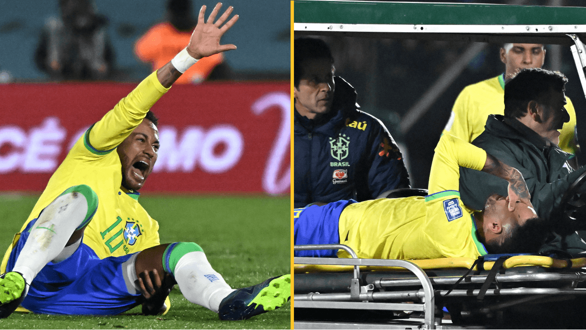 Neymar leaves pitch in tears on stretcher after suffering injury for Brazil
