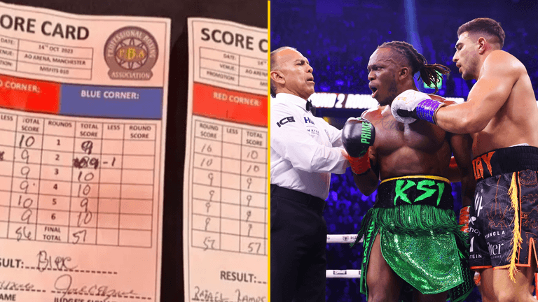 Tommy Fury vs KSI scorecards were added up wrong Tommy Fury vs KSI scorecards were added up wrong