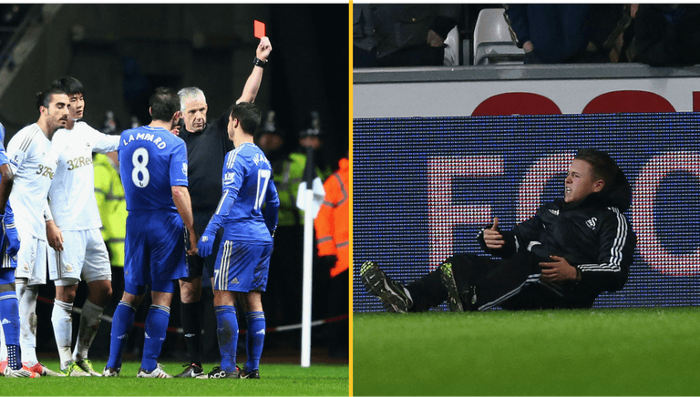 Swansea ball boy who was kicked by Eden Hazard worth over £50m Swansea ball boy who was kicked by Eden Hazard worth over £50m