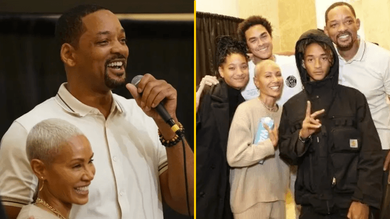 Will Smith surprises Jada Pinkett Smith onstage to declare his love for her Will Smith surprises Jada Pinkett Smith onstage to declare his love for her