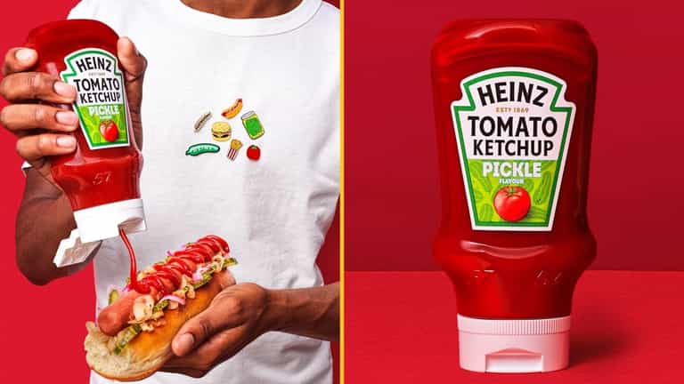 Heinz launches pickle-flavoured tomato ketchup Heinz launches pickle-flavoured tomato ketchup