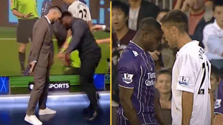 Micah Richards and Clint Dempsey re-enact fight from Man City vs Fulham game in 2007 Micah Richards and Clint Dempsey re-enact fight from Man City vs Fulham game in 2007
