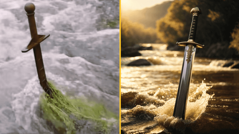 700-year-old sword discovered stuck in a rock 700-year-old sword discovered stuck in a rock