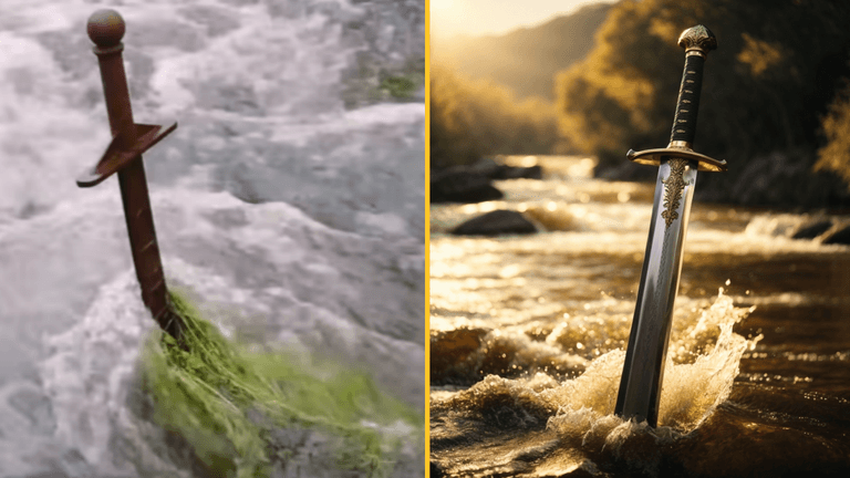 700-year-old sword discovered stuck in a rock 700-year-old sword discovered stuck in a rock