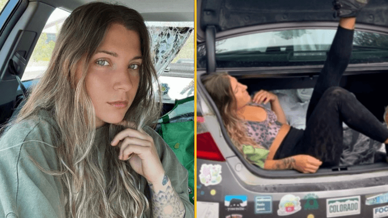 Woman slammed for glamourising homelessness after quitting job to live in car Woman slammed for glamourising homelessness after quitting job to live in car