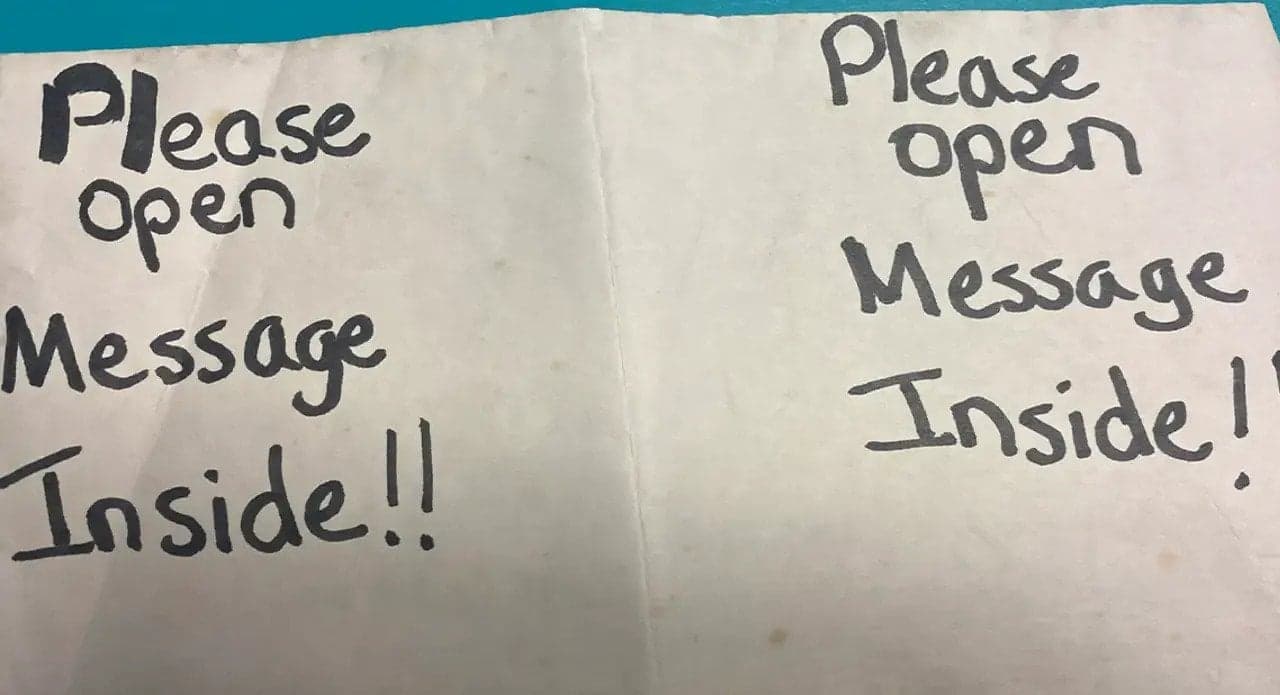 Message in a bottle written by Massachusetts 5th grader found in France 26 years later