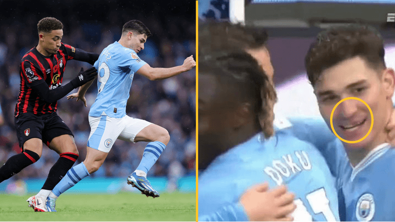 Julian Alvarez loses tooth in Man City win vs Bournemouth Julian Alvarez loses tooth in Man City win vs Bournemouth
