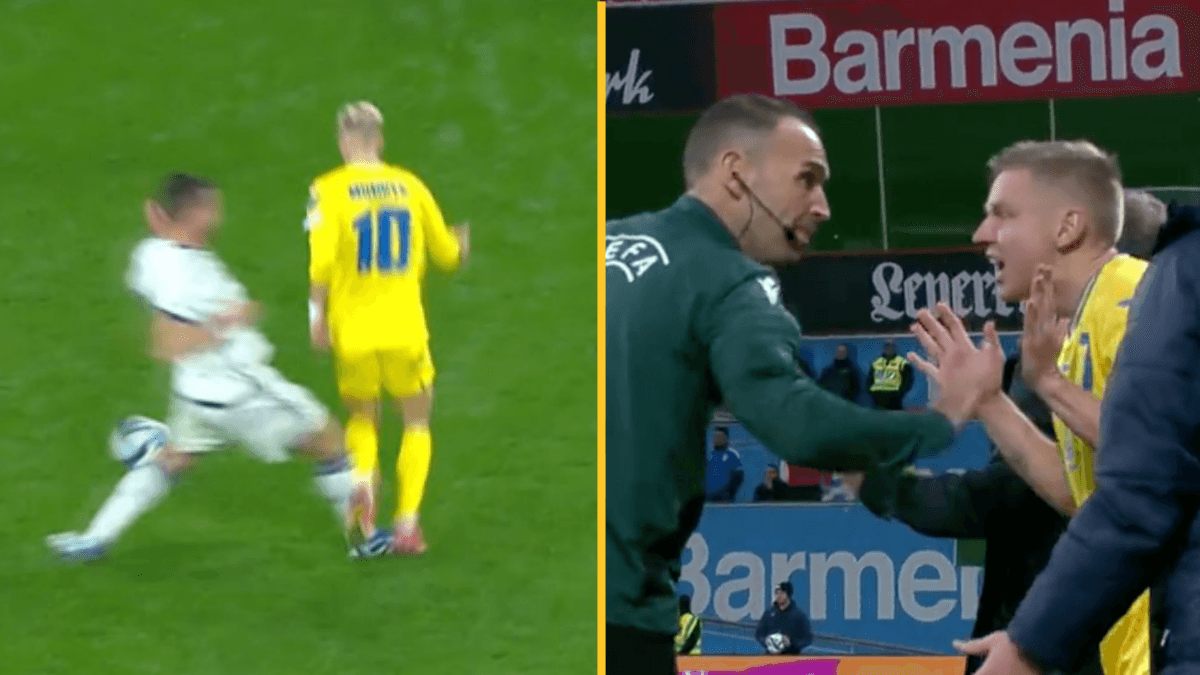 Ukraine denied stonewall penalty in 93rd minute