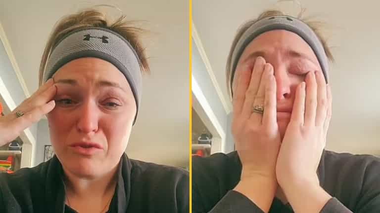 Mum breaks down in tears over living ‘paycheck-to-paycheck’ despite good wage Mum breaks down in tears over living ‘paycheck-to-paycheck’ despite good wage