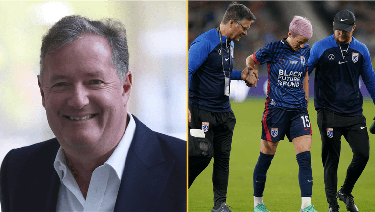 Piers Morgan says Megan Rapinoe getting injured in final game is ‘proof God exists’ Piers Morgan says Megan Rapinoe getting injured in final game is ‘proof God exists’